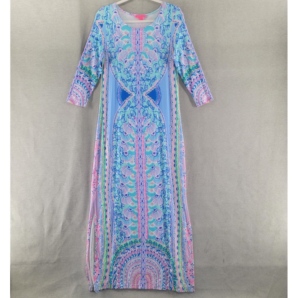 Lilly Pulitzer Womens Dress Morgann Maxi Seaside Shindig Size Medium